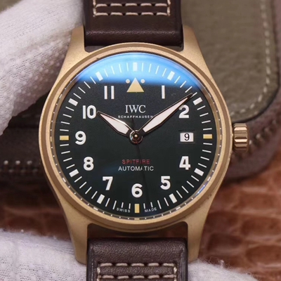 Replica IWC Pilot Spitfire IW326802 1:1 Best Edition MKS Factory Black Dial Swiss ETA9015