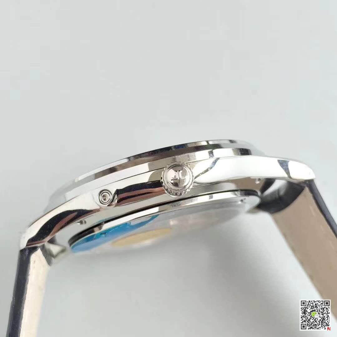 Replica Jaeger-LeCoultre Master Ultra-Thin Q1368420 ZF Factory 1:1 Best Edition Swiss ETA925 Silver Dial Black Leather Strap