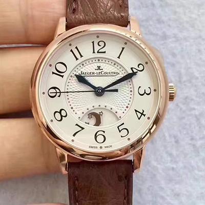 Jaeger Lecoultre Replica Rendez-Vous 3612420 1:1 Best Edition Swiss ETA898D/1 Brown Leather Strap