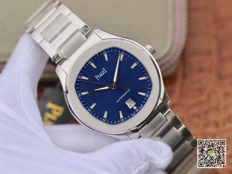 Replica Piaget Polo  S G0A41002 MKS Factory 1:1 Best Edition Blue Textured Dial On Stainless Steel Bracelet Swiss ETA 1110