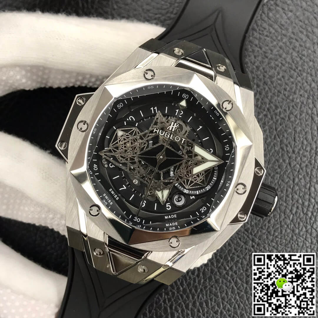 Replica Hublot Big Bang Sang Bleu II 418.NX.1107.RX.MXM19 1:1 Best Edition HB Factory Black Dial