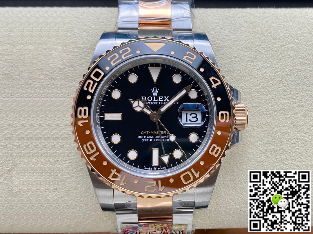 Replica R01ex GMT Master II M126711chnr-0002 1:1 Best Edition Clean Factory Black Dial