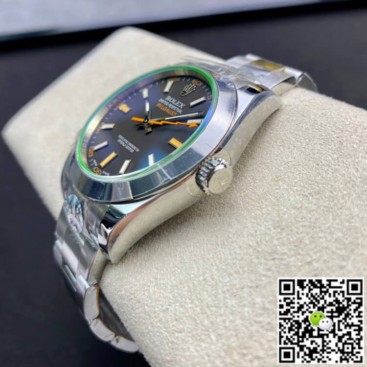 Replica R01ex Milgauss 116400GV AR Factory 1:1 Best Edition Swiss ETA3131 Black Dial