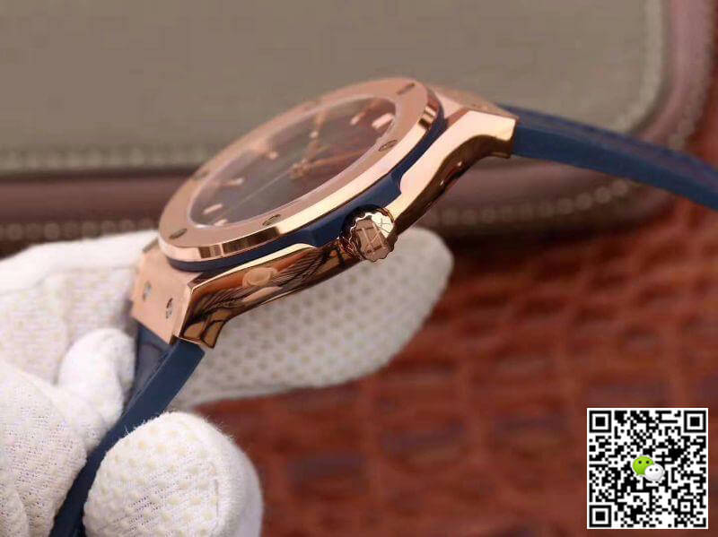 Hublot Replica Classic Fusion 511.OX.7180.LR JJ Factory Men Watches 1:1 Best Edition Swiss ETA2892 Blue Dial