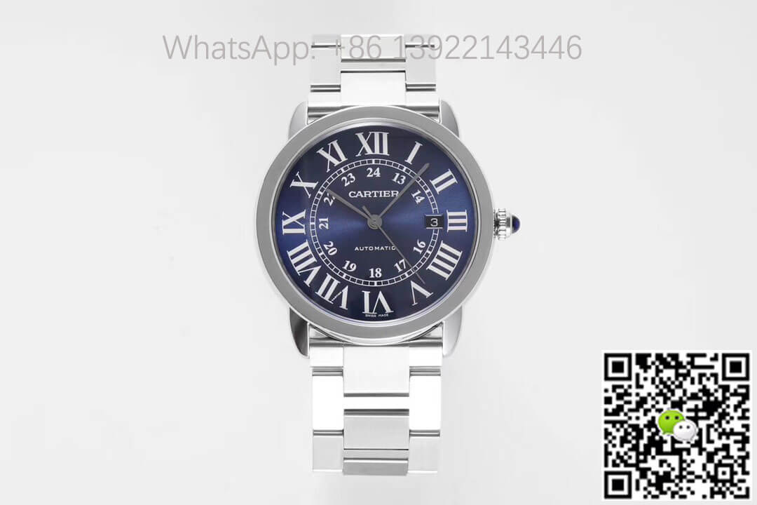 Replica RONDE DE Ca*t1er WSRN0023 1:1 Best Edition AF Factory Blue Dial