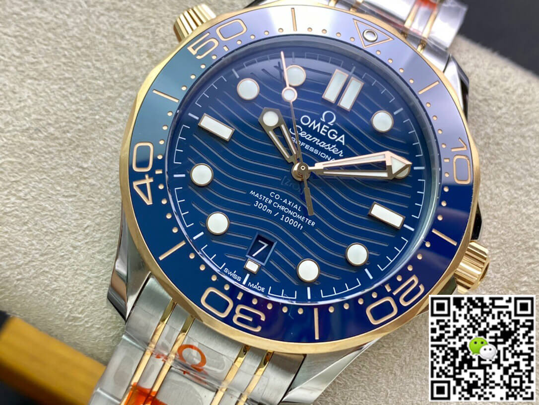 Replica 0me*ga Seamaster Diver 300M 210.20.42.20.03.001 1:1 Best Edition OR Factory Blue Dial