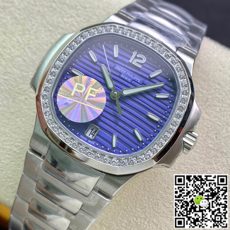 Pat*k Phi1i*pe Replica Nautilus Ladies 7018/1A-010 PF Factory 1:1 Best Edition Swiss ETA324SC