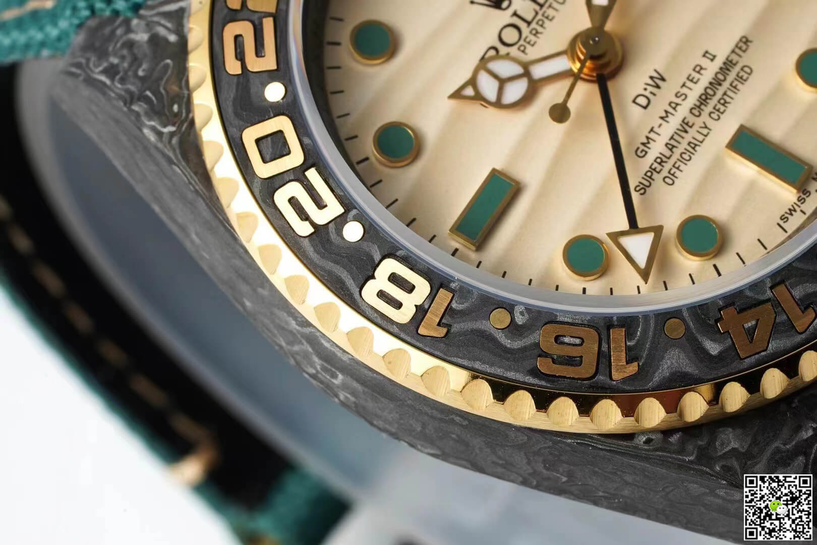 Replica R01ex GMT-MASTER II Diw 1:1 Best Edition Green Fabric Strap