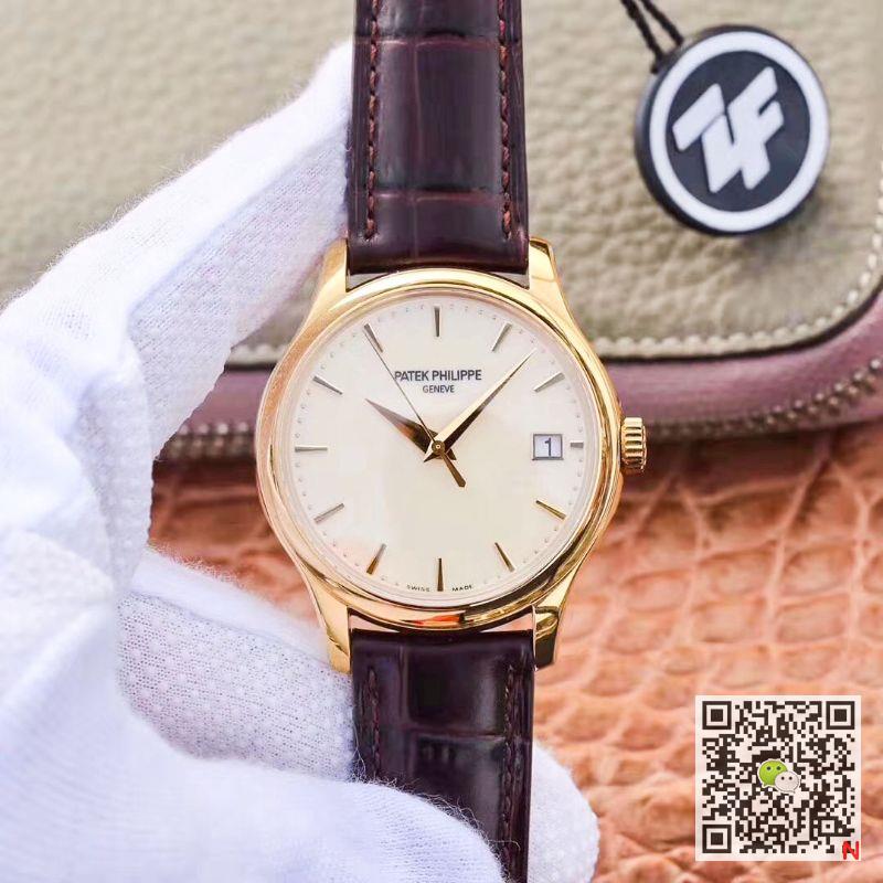 Replica Pat*k Phi1i*pe Calatrava 5227J-001 ZF Factory 1:1 Best Edition 18K Yellow Gold Case Swiss Cal.324 SC