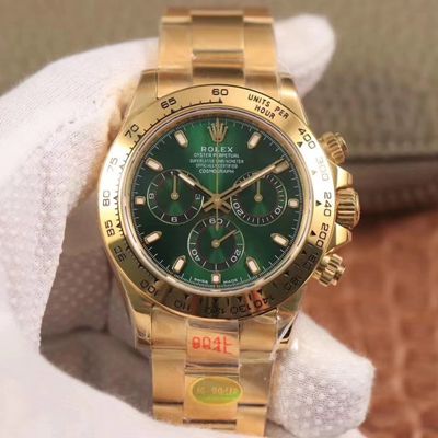 R01ex Daytona Replica M116508-0013 1:1 Best Edition Noob Factory Green Dial Swiss ETA4130