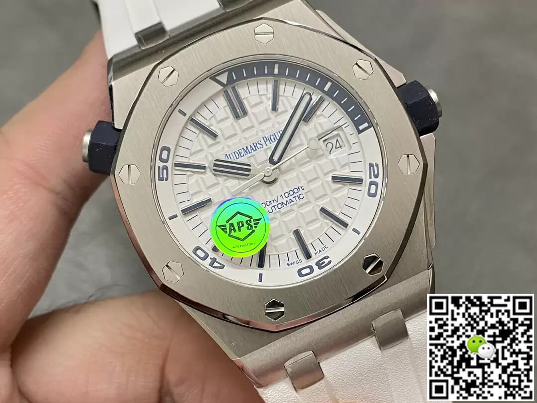 Replica Audemars P1g*et Royal Oak Offshore 15710ST.OO.A010CA.01 1:1 Best Edition APS Factory White Dial