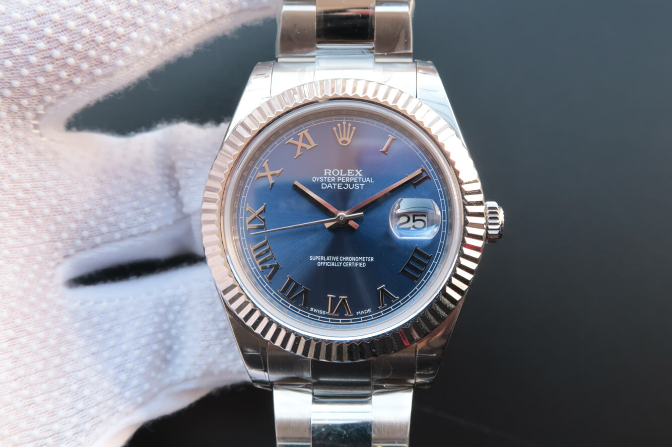 Replica R01ex Datejust 116334 41MM 1:1 Best Edition EW Factory Blue Dial