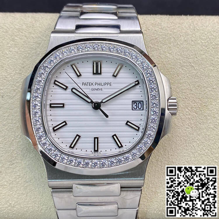 Replica Pat*k Phi1i*pe Nautilus 5713/1G-010 1:1 Best Edition PPF Factory V4 White Dial Swiss ETA324