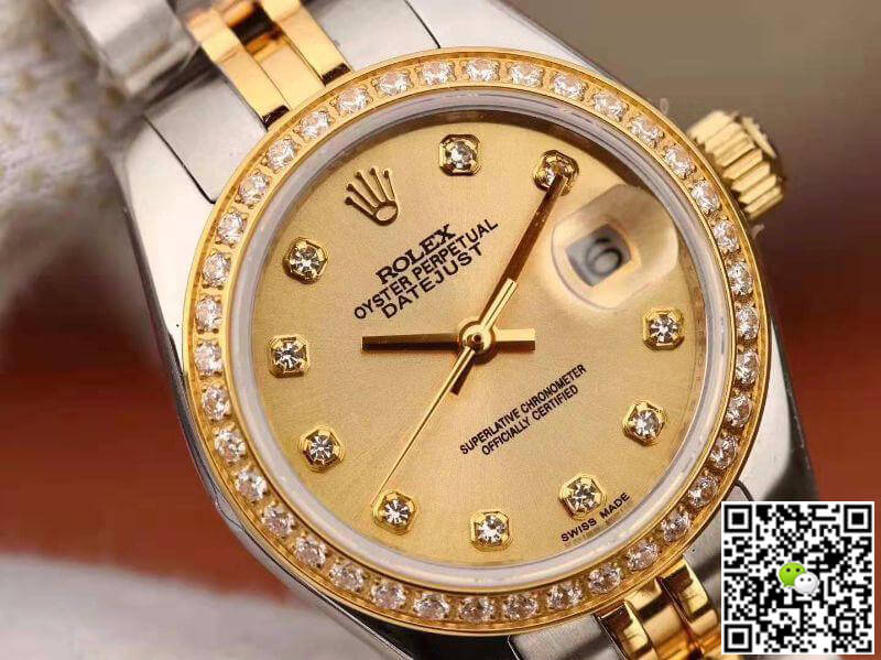 Replica R01ex Lady Datejust 28MM 1:1 Best Edition Swiss NH05 Movement Plating 18K Gold Dial