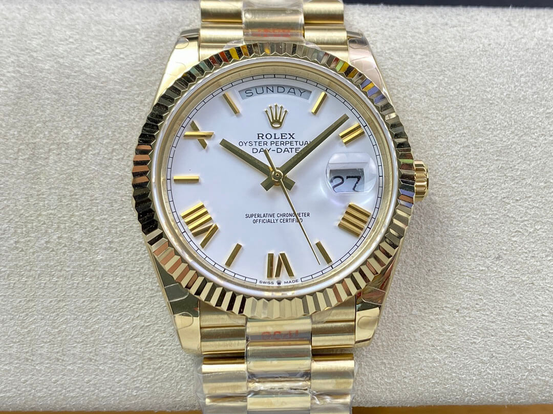Replica R01ex Day Date M228238-0042 1:1 Best Edition EW Factory White Dial