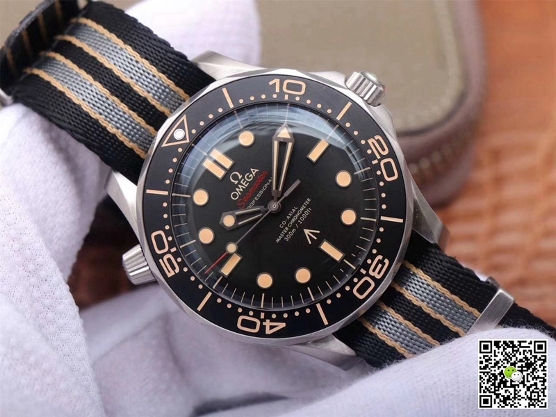 Replica 0me*ga Seamaster 210.92.42.20.01.001 1:1 Best Edition James Bond 007 VS Factory Black Dial Swiss ETA2836-2
