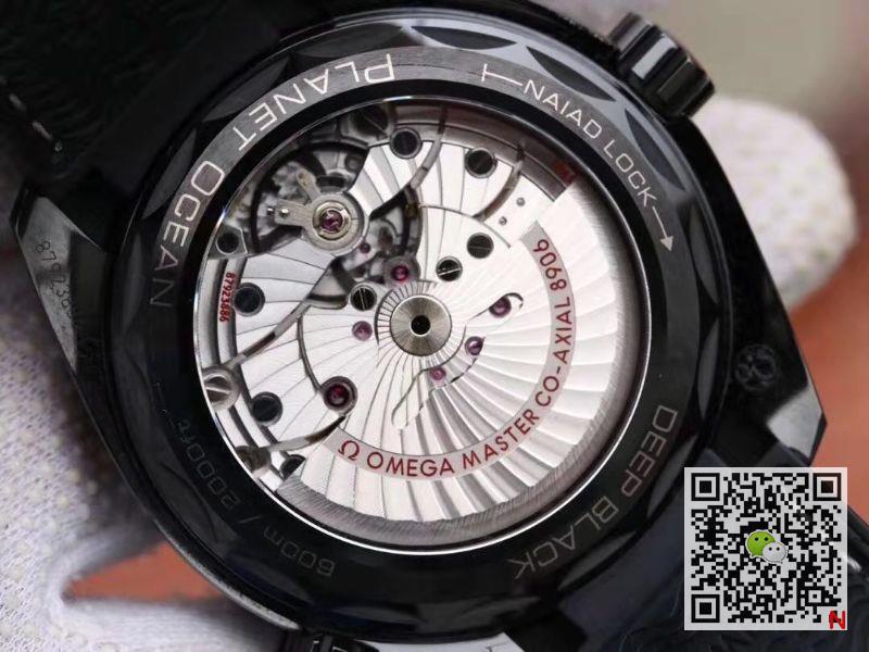 Replica 0me*ga Seamaster 215.92.46.22.01.001 Ocean Universe 600M VS Factory 1:1 Best Edition All Black Ceramic Case Swiss 8906