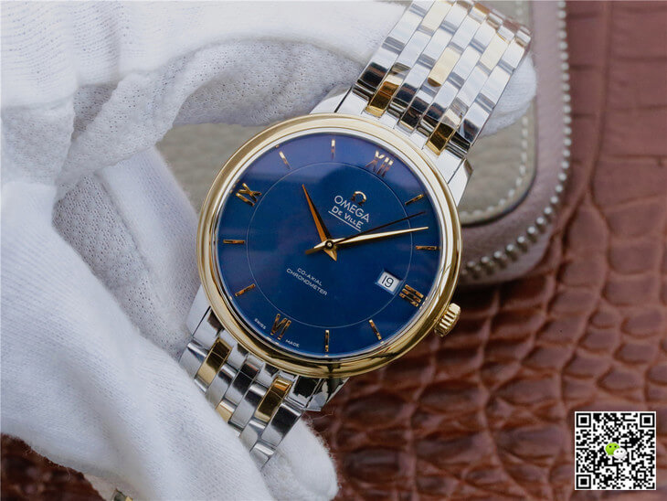 Replica 0me*ga De Ville 424.20.37.20.03.001 1:1 Best Edition TW Factory Yellow Gold