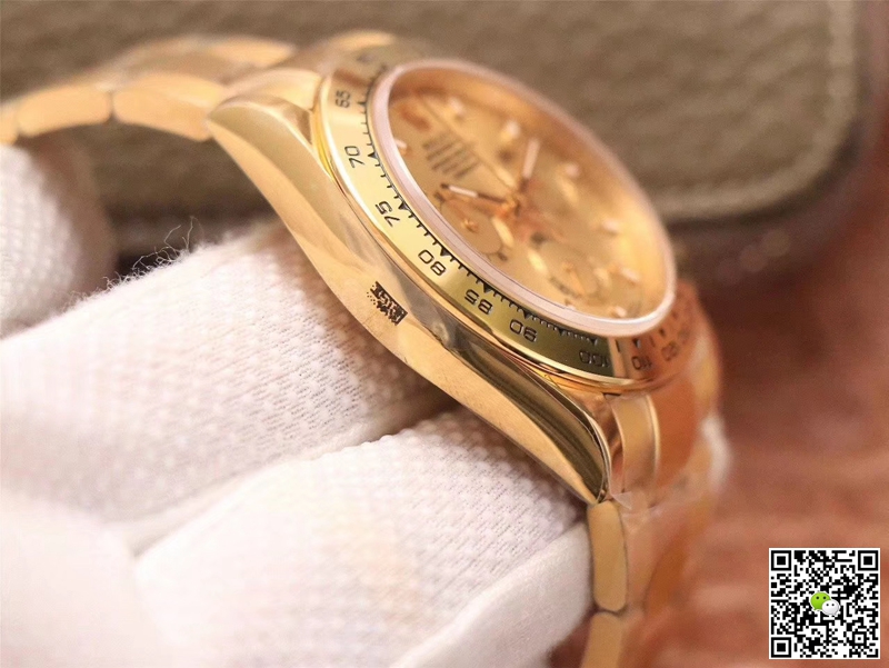 R01ex Daytona Replica Cosmograph M116508-0003 1:1 Best Edition Noob Factory Gold Dial Swiss ETA4130