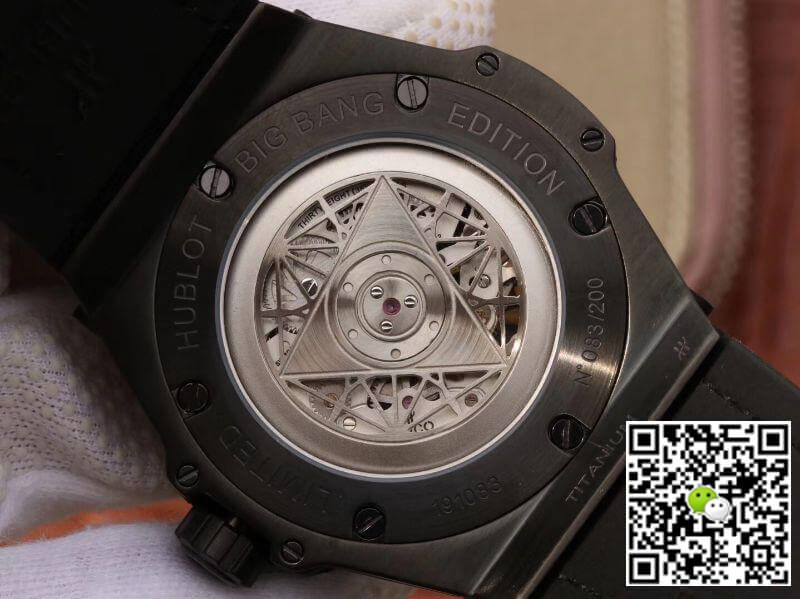 Replica Hublot Big Bang Sang Bleu 415.CX.1114.VR.MXM17 TMF Factory 1:1 Best Edition Swiss ETA1213 Leather Fronted Rubber Strap