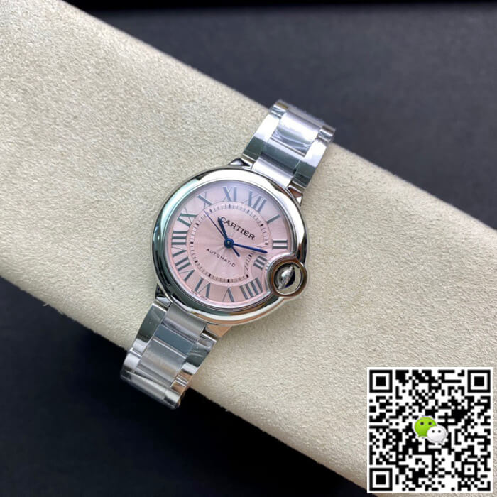 Replica Ballon Bleu De Ca*t1er 33MM W6920100 1:1 Best Edition V6 Factory Pink Dial