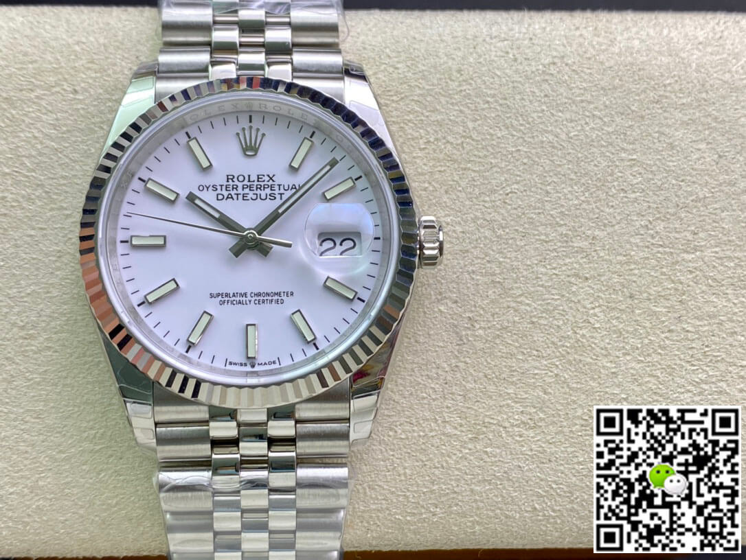 Replica R01ex Datejust 36MM 1:1 Best Edition EW Factory White Dial