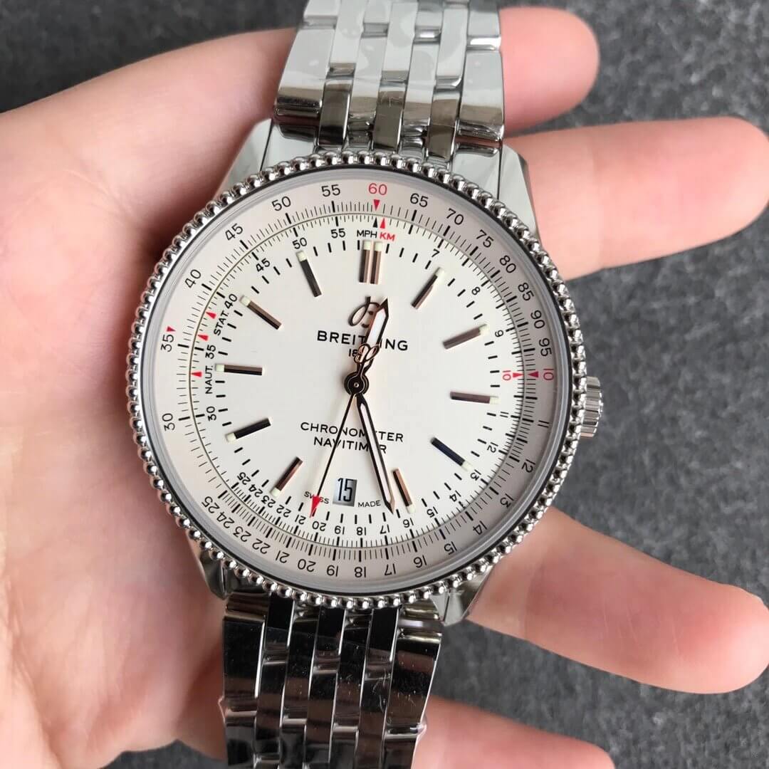 Replica Breitling Navitimer 1 A17326211G1A1 1:1 Best Edition V7 Factory White Dial