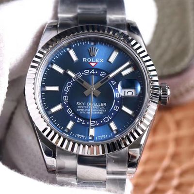 Replica R01ex Sky Dweller M326934-0003 1:1 Best Edition Noob Factory Blue Dial Swiss ETA9001