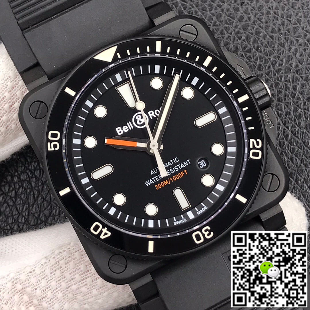 Replica Bell   Ross BR0392-D-BL-CE/SRB 1:1 Best Edition Black Dial