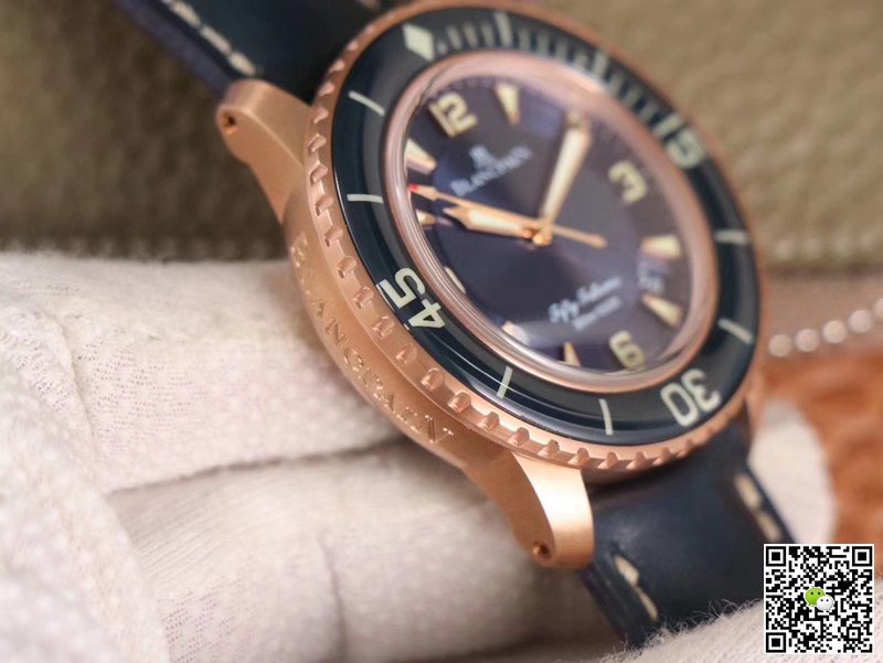 Replica Blancpain Fifty Fathoms 5015-3603C-63B 1:1 Best Edition ZF Factory Blue Dial Swiss ETA1315