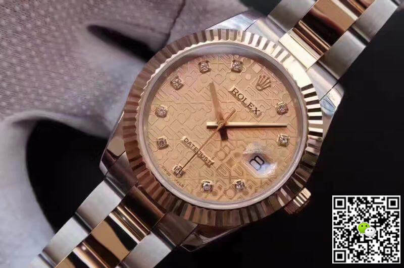 R01ex Dupe Datejust II 126333-13 1:1 Best Edition 18K Gold Dial Swiss ETA2836-2 Gold Wrapped