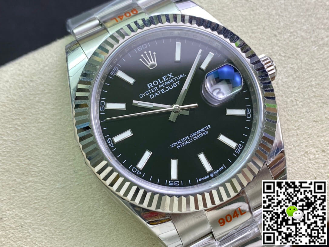 Replica R01ex Datejust M126334-0017 1:1 Best Edition EW Factory Black Dial