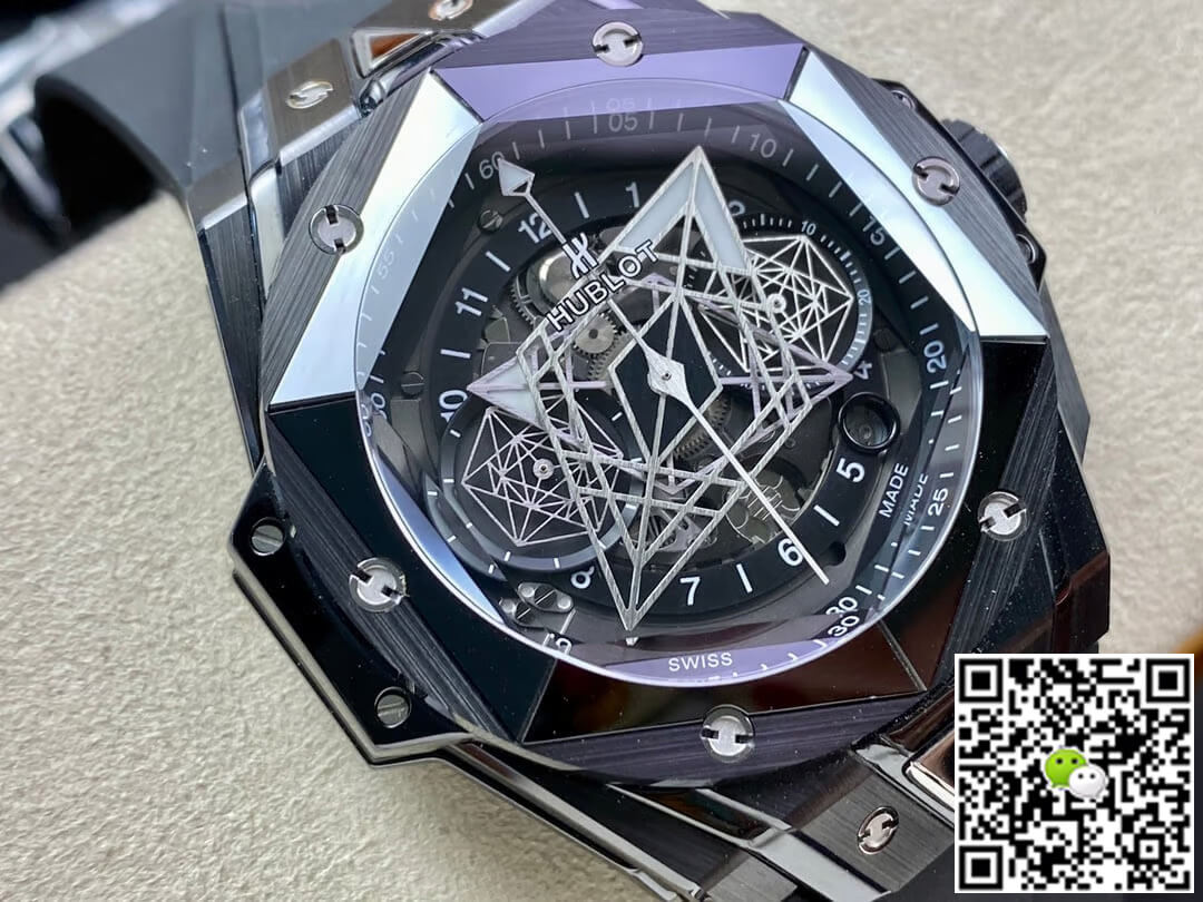 Replica Hublot Big Bang Sang Bleu II 418.CX.1114.RX.MXM20 1:1 Best Edition BB Factory Black Ceramics