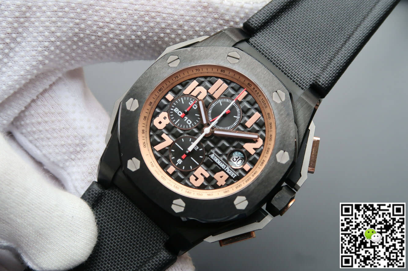 Replica Audemars P1g*et Royal Oak Offshore 26378IO.OO.A001KE.01 1:1 Best Edition JF Factory V2 Black Dial