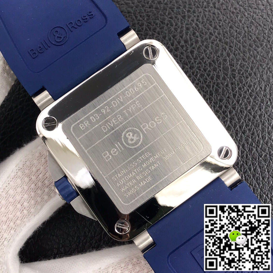 Replica Bell   Ross BR0392-D-BU-ST/SRB 1:1 Best Edition Blue Dial