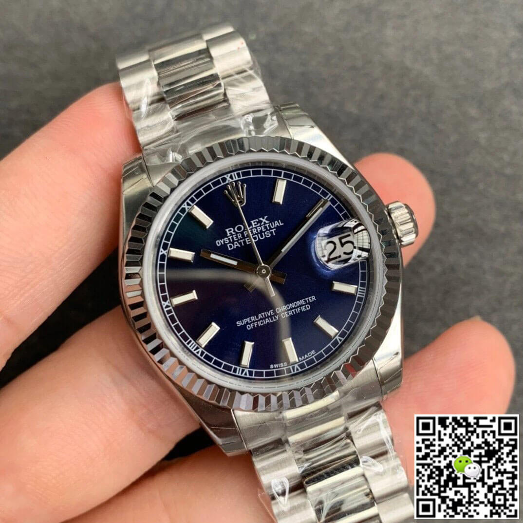 Replica R01ex Datejust M178274-0038 1:1 Best Edition GS Factory Blue Dial