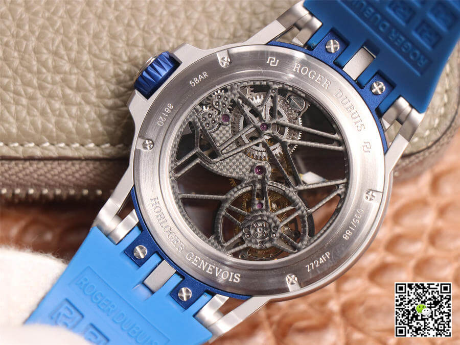 Replica Roger Dubuis Excalibur Spidr RDDBEX0479 1:1 Best Edition JB Factory Tourbillon Skeleton Dial