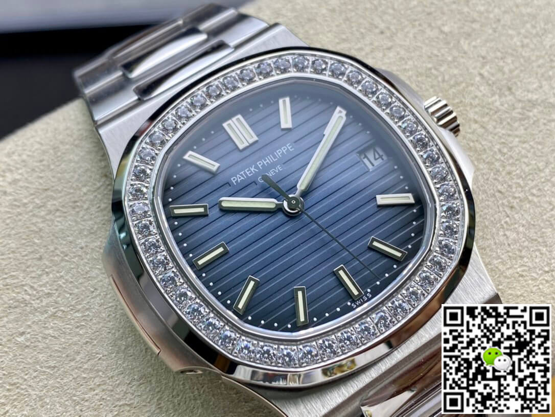 Replica Pat*k Phi1i*pe Nautilus 5713/1G-010 1:1 Best Edition PPF Factory V4 Blue Dial Swiss ETA324