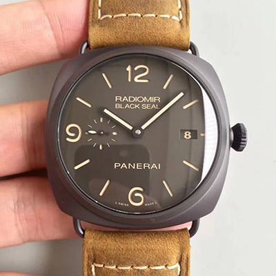Pa*e*a1 Replica Radiomir PAM505 VS Factory 1:1 Best Edition Swiss ETA P9000 S*perlumed Gray Dial
