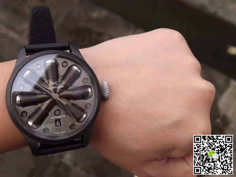 Replica IWC Schaffhausen Pilot Top Gun 44 1:1 Best Edition Swiss ETA A23J Special What-if Concept Fuse Dial