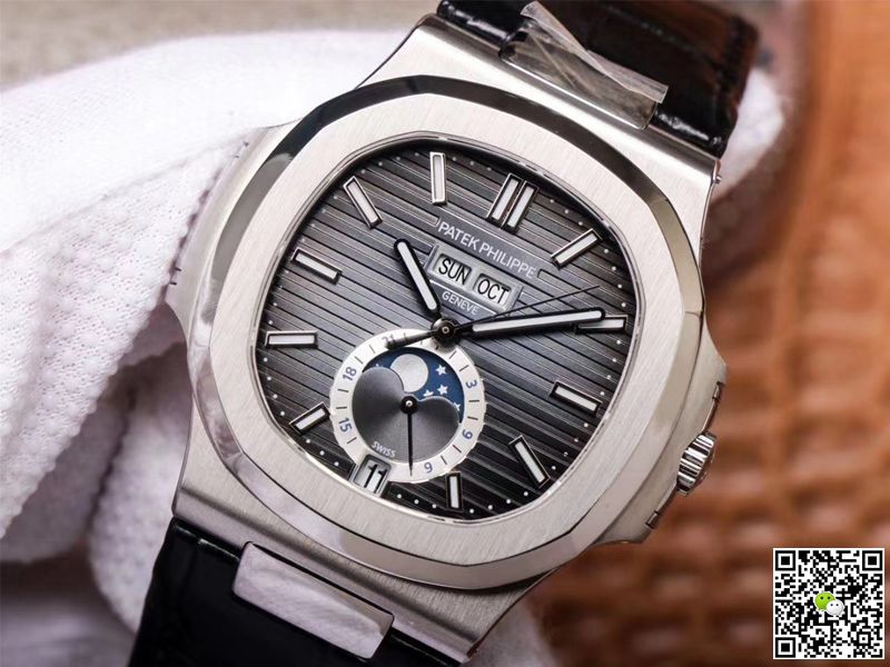 Replica Pat*k Phi1i*pe Nautilus 5726A-001 1:1 Best Edition PF Factory Black Strap Swiss ETA324