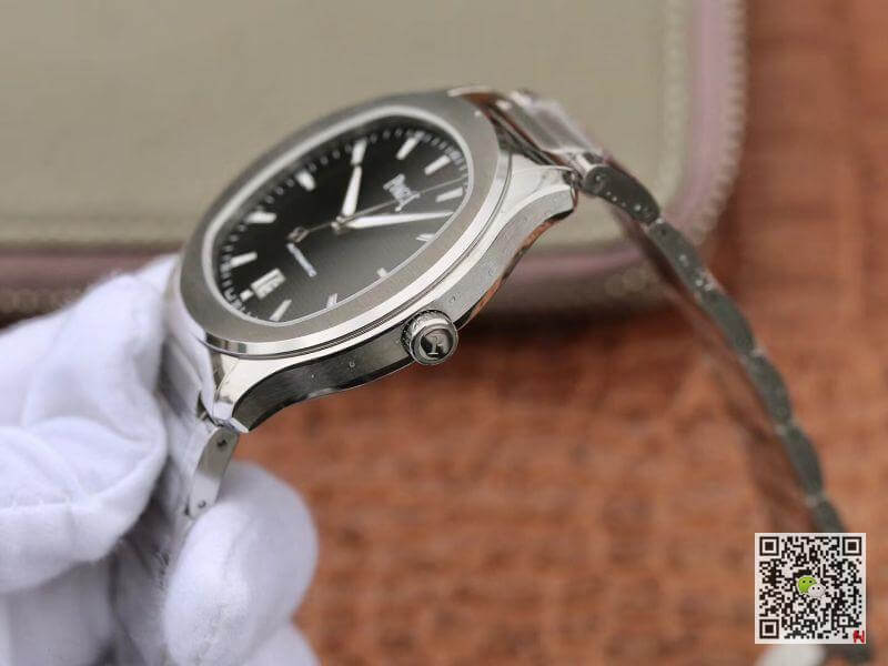 Replica Piaget Polo S G0A41003 MKS Factory 1:1 Best Edition Black Textured Dial On Stainless Steel Bracelet Swiss ETA 1110