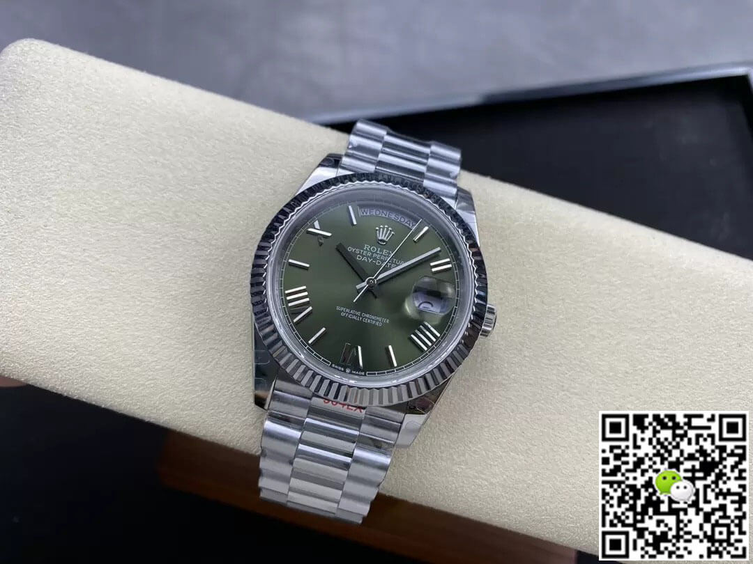 Replica R01ex Day Date M228236-0008 1:1 Best Edition GM Factory V2 Green Dial