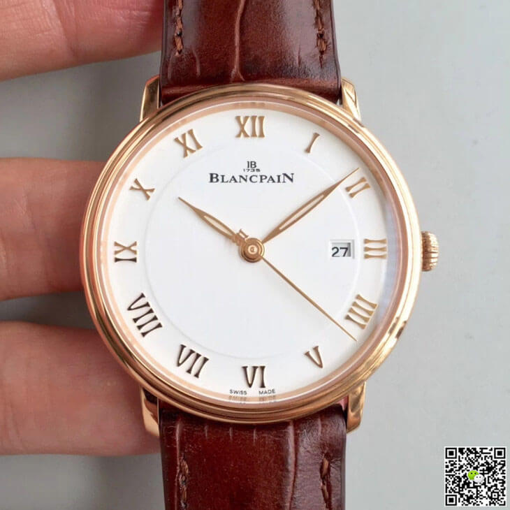 Replica Blancpain Villeret 6651-3642-55B 1:1 Best Edition ZF Factory White Dial