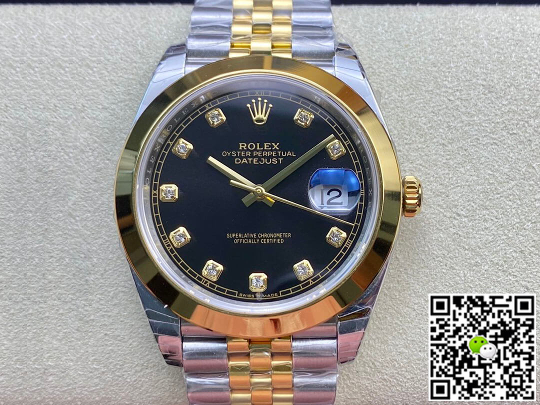 Replica R01ex Datejust M126303-0006 1:1 Best Edition EW Factory Black Dial