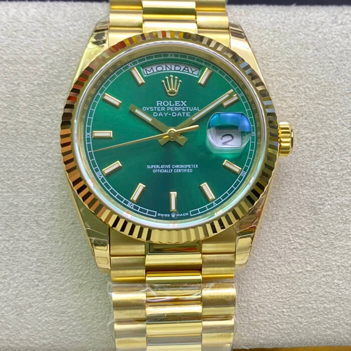 Replica R01ex Day Date 118238 1:1 Best Edition EW Factory Yellow Gold