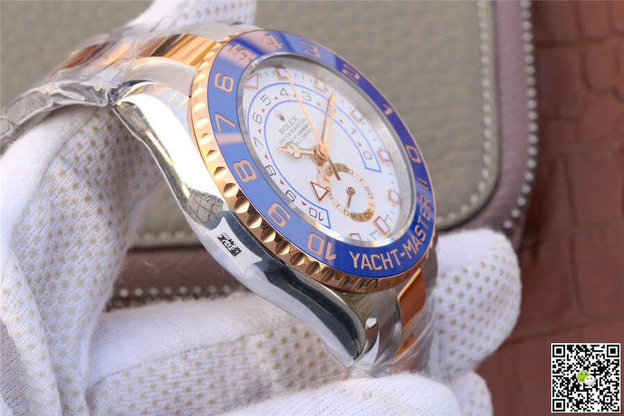 Replica R01ex Yacht-Master M116681-0002 1:1 Best Edition JF Factory Rose Gold