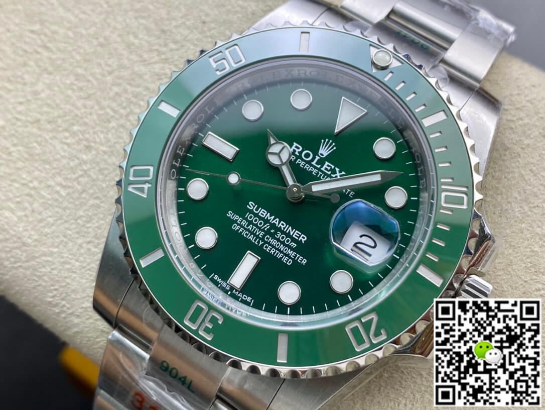 R01ex Submariner Replica 116610LV-97200 1:1 Best Edition ZF Factory Green Dial Stainless Steel Strap