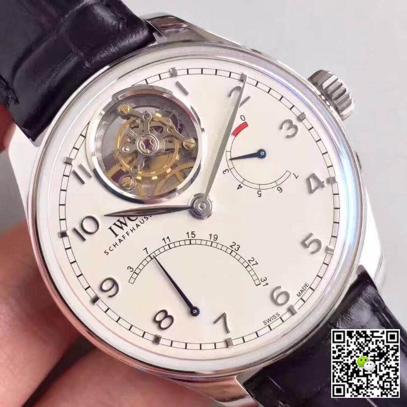 IWC Replica Portuguese Tourbillon IW504601 YL Factory 1:1 Best Edition Swiss Tourbillon White Dial