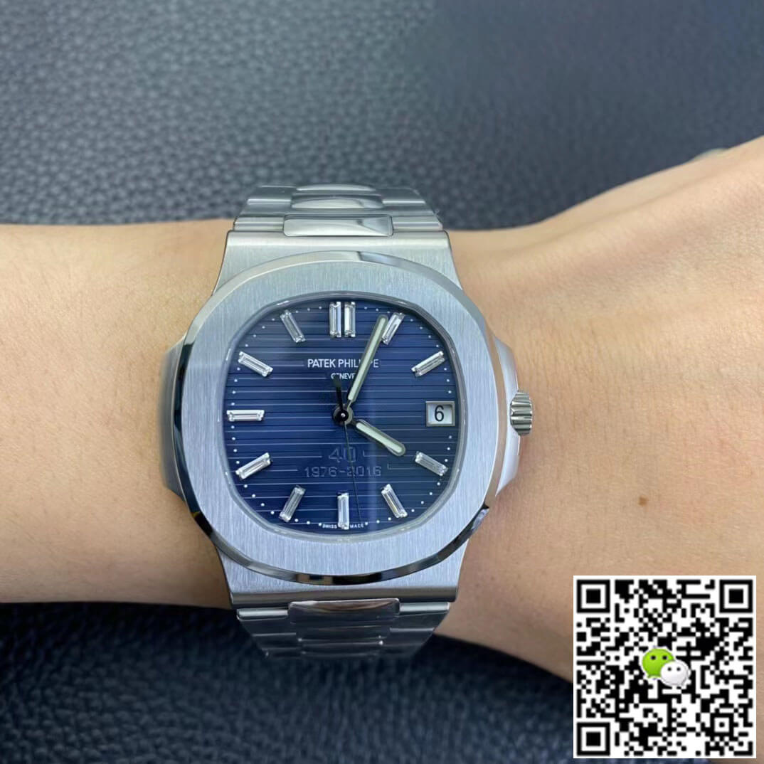 Replica Pat*k Phi1i*pe Nautilus 5711/1P 40th Anniversary 1:1 Best Edition PPF Factory Blue Dial
